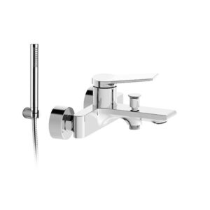 MISCELATORE MONOCOMANDO ESTERNO VASCA CON DEVIATORE AUTOMATICO E KIT DOCCIA – SHINE