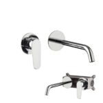 MISCELATORE MONOCOMANDO INCASSO LAVABO CON CASSETTA SENZA SCARICO – PRAE - Cromo