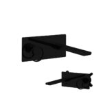 MISCELATORE MONOCOMANDO INCASSO LAVABO CON CASSETTA SENZA SCARICO – SKAT - Nero