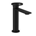 MISCELATORE MONOCOMANDO LAVABO - SKAT - Nero