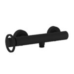 MISCELATORE MONOCOMANDO ESTERNO DOCCIA CON ATTACCO “1/2” – SKAT - Nero