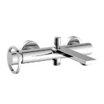 MISCELATORE MONOCOMANDO ESTERNO VASCA CON DEVIATORE AUTOMATICO E KIT DOCCIA – SKAT - Cromo