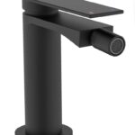 MISCELATORE MONOCOMANDO BIDET - PLANA - Nero