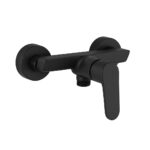 MISCELATORE MONOCOMANDO ESTERNO DOCCIA CON ATTACCO "1/2" – PRAE - Nero