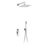 KIT INCASSO DOCCIA INOX Ø 25 cm –  TANIK - Cromo