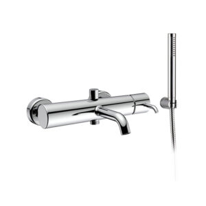 MISCELATORE MONOCOMANDO ESTERNO VASCA CON DEVIATORE AUTOMATICO E KIT DOCCIA – LEI