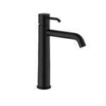 MISCELATORE MONOCOMANDO LAVABO PROLUNGATO CON BOCCA LUNGA – LEI - Nero