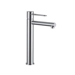 MISCELATORE MONOCOMANDO LAVABO PROLUNGATO CON BOCCA LUNGA– SILK