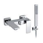 MISCELATORE MONOCOMANDO ESTERNO VASCA CON DEVIATORE E KIT DOCCIA – MOVE - Cromo