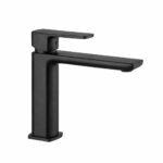 MISCELATORE MONOCOMANDO LAVABO – TIMELESS - Nero