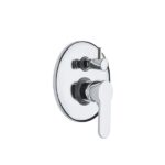 MISCELATORE MONOCOMANDO INCASSO DOCCIA CON DEVIATORE CERAMICO – IVORY - Cromo