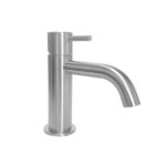 MISCELATORE MONOCOMANDO LAVABO – ACCIARIUM - Acciaio satinato