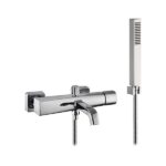 MISCELATORE MONOCOMANDO ESTERNO VASCA CON DEVIATORE AUTOMATICO E KIT DOCCIA – LUI EVOLUTION - Cromo