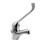 MISCELATORE MONOCOMANDO LAVABO CON LEVA CLINICA – LOE - Cromo