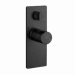 MISCELATORE MONOCOMANDO INCASSO DOCCIA CON DEVIATORE CERAMICO – LUI EVOLUTION - Nero