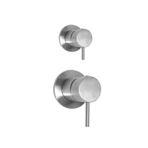 MISCELATORE MONOCOMANDO INCASSO DOCCIA CON DEVIATORE A 2 VIE – ACCIARIUM