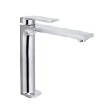 MISCELATORE MONOCOMANDO LAVABO PROLUNGATO CON BOCCA LUNGA – MOVE - Cromo