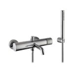 MISCELATORE MONOCOMANDO ESTERNO VASCA CON DEVIATORE AUTOMATICO E KIT DOCCIA – LEI EVOLUTION - Cromo