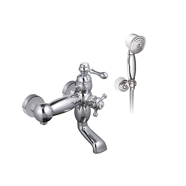 MISCELATORE MONOCOMANDO ESTERNO VASCA CON DEVIATORE AUTOMATICO E KIT DOCCIA – RORY