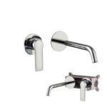 MISCELATORE MONOCOMANDO INCASSO LAVABO CON CASSETTA SENZA SCARICO – DRAKE - Cromo