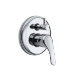 MISCELATORE MONOCOMANDO INCASSO DOCCIA CON DEVIATORE CERAMICO – LOE - Cromo