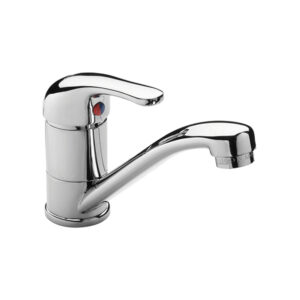 MISCELATORE MONOCOMANDO LAVELLO CON BOCCA A TUBO GIREVOLE 15 CM - ART. 5661