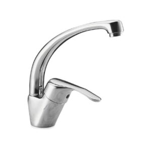 MISCELATORE LAVELLO CON LEVA LATERALE E TUBO GIREVOLE – ART. 5663