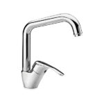 MISCELATORE MONOCOMANDO LAVELLO CON LEVA LATERALE E BOCCA GIREVOLE Ø28 mm - ART. 5665 - Cromo