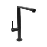 MISCELATORE MONOCOMANDO LAVELLO CON LEVA LATERALE E BOCCA GIREVOLE - ART. 8178 - Nero