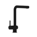 MISCELATORE MONOCOMANDO LAVELLO CON LEVA LATERALE E BOCCA GIREVOLE – ART. 8089 - Nero Opaco