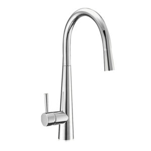 MISCELATORE MONOCOMANDO LAVELLO CON LEVA LATERALE, BOCCA GIREVOLE E DOCCIA ESTRAIBILE - ART. 8166