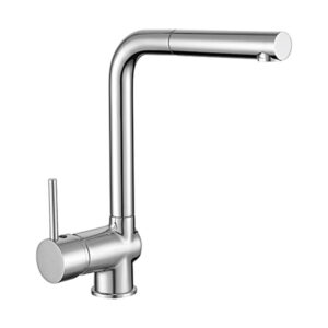 MISCELATORE MONOCOMANDO LAVELLO CON LEVA LATERALE, BOCCA GIREVOLE E DOCCIA ESTRAIBILE - ART. 8179