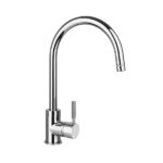 MISCELATORE MONOCOMANDO LAVELLO CON LEVA LATERALE E BOCCA GIREVOLE – ART. 8184 - Cromo