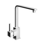 MISCELATORE MONOCOMANDO LAVELLO CON LEVA LATERALE E BOCCA GIREVOLE - ART. 9561 - Cromo