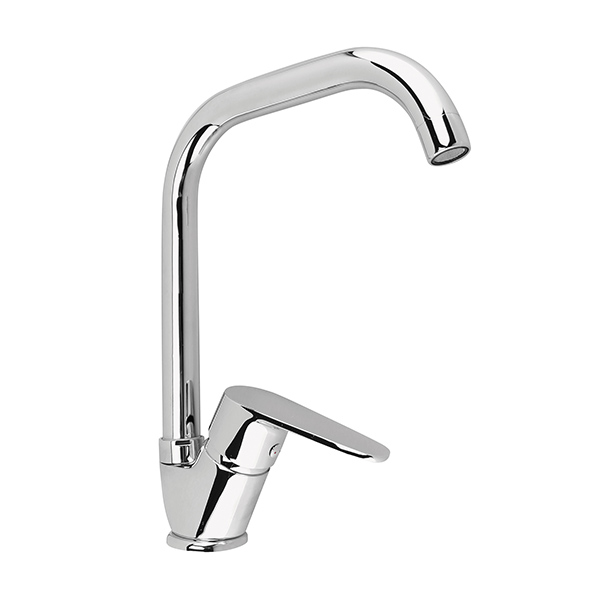 MISCELATORE MONOCOMANDO LAVELLO CON LEVA LATERALE E BOCCA GIREVOLE - ART. 9865