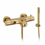 MISCELATORE TERMOSTATICO MONOBLOCCO CON DEVIATORE AUTOMATICO E KIT DOCCIA - ART. 5406 - Ottonato