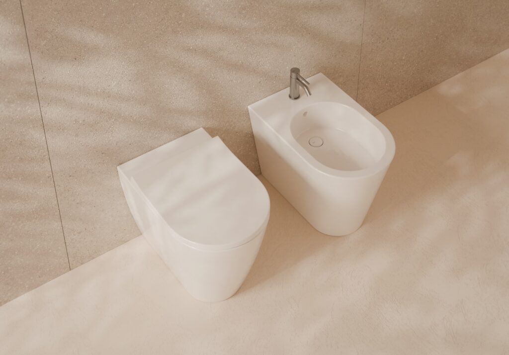BIDET IGIENICO TONDO A PAVIMENTO – SERIE HIDE ROUND – ALICE CERAMICA - immagine 2