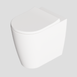 VASO IGIENICO TONDO A PAVIMENTO – SERIE HIDE ROUND - ALICE CERAMICA - BIANCO lucido