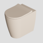 VASO IGIENICO TONDO A PAVIMENTO – SERIE HIDE ROUND - ALICE CERAMICA - SABBIA matt