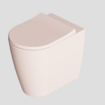 VASO IGIENICO TONDO A PAVIMENTO – SERIE HIDE ROUND - ALICE CERAMICA - ROSA matt