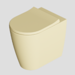 VASO IGIENICO TONDO A PAVIMENTO – SERIE HIDE ROUND - ALICE CERAMICA - ZENZERO matt