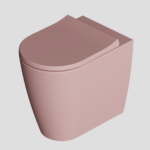 VASO IGIENICO TONDO A PAVIMENTO – SERIE HIDE ROUND - ALICE CERAMICA - MALVA matt