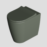 VASO IGIENICO TONDO A PAVIMENTO – SERIE HIDE ROUND - ALICE CERAMICA - PINO lucido