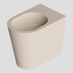 BIDET IGIENICO TONDO A PAVIMENTO – SERIE HIDE ROUND – ALICE CERAMICA - SABBIA matt