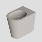 BIDET IGIENICO TONDO A PAVIMENTO – SERIE HIDE ROUND – ALICE CERAMICA - GRIGIO matt