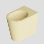 BIDET IGIENICO TONDO A PAVIMENTO – SERIE HIDE ROUND – ALICE CERAMICA - ZENZERO matt