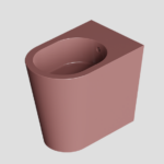 BIDET IGIENICO TONDO A PAVIMENTO – SERIE HIDE ROUND – ALICE CERAMICA - TABASCO lucido
